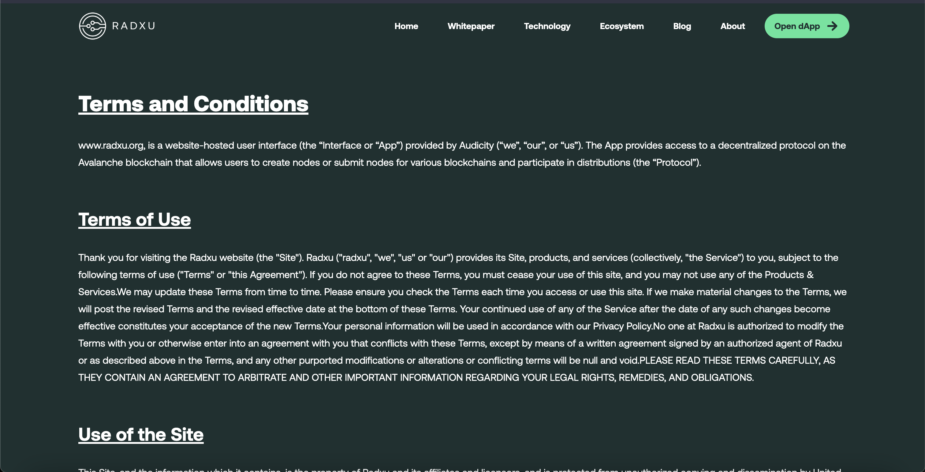 Radxu Landing Desktop 16